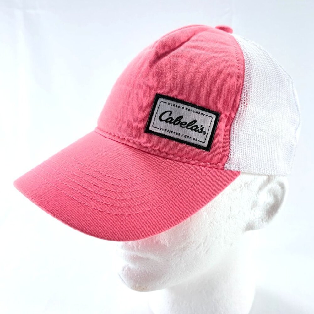 Cabela's Peach & White Mesh Snapback Womens Baseball Hatβ